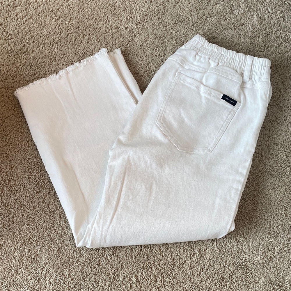 Sanctuary White Ankle Cropped Jeans
